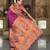 Wine elegant art silk woven saree with rich zari border