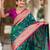 Rama green elegant art silk woven saree with rich zari border
