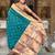 Rama green elegant art silk woven saree with rich zari border