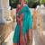Rama green elegant art silk woven saree with rich zari border
