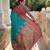 Rama green elegant art silk woven saree with rich zari border
