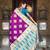 violet elegant art silk woven saree with rich zari border