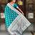 Rama green elegant art silk woven saree with rich zari border