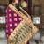 Wine elegant art silk woven saree with rich zari border