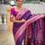 Magenta elegant art silk woven saree with rich zari border