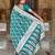 Rama green elegant art silk woven saree with rich zari border