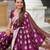 Wine elegant art silk woven saree with rich zari border