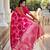Pink elegant art silk woven saree with rich zari border