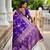 Purple elegant art silk woven saree with rich zari border