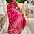 Pink elegant art silk woven saree with rich zari border