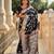 Black elegant art silk woven saree with rich zari border