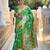 Green elegant art silk woven saree with rich zari border