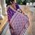 Purple elegant art silk woven saree with rich zari border