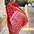 Red elegant art silk woven saree with rich zari border