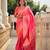 Pink elegant art silk woven saree with rich zari border