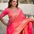 Pink elegant art silk woven saree with rich zari border