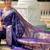 Navy blue elegant art silk woven saree with rich zari border