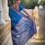 Sky blue elegant art silk woven saree with rich zari border