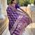 Purple elegant art silk woven saree with rich zari border