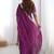 Wine thread sequence organza silk party wear saree