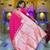 Pink elegant art silk woven saree with rich zari border