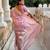 Pink elegant art silk woven saree with rich zari border