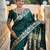 Green elegant art silk woven saree with rich zari border