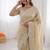 Cream thread work organza silk party wear saree