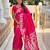 Pink elegant art silk woven saree with rich zari border