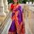Purple elegant art silk woven saree with rich zari border