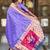 Lavender elegant art silk woven saree with rich zari border