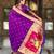 Magenta elegant art silk woven saree with rich zari border