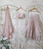 Designer Pastel Pink Lehenga Choli for Festive Occasions