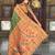 Mehendi elegant art silk woven saree with rich zari border