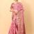 Pink elegant art silk woven saree with rich zari border
