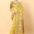 Yellow elegant art silk woven saree with rich zari border