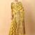 Yellow elegant art silk woven saree with rich zari border