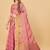Pink elegant art silk woven saree with rich zari border