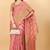 Pink elegant art silk woven saree with rich zari border