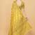 Yellow elegant art silk woven saree with rich zari border
