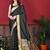 Black elegant art silk woven saree with rich zari border