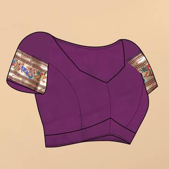 Wine elegant art silk woven saree with rich zari border 5