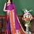 Magenta elegant art silk woven saree with rich zari border