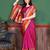 Pink elegant art silk woven saree with rich zari border