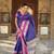 Violet elegant art silk woven saree with rich zari border