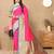 Pink elegant art silk woven saree with rich zari border