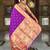 Purple elegant art silk woven saree with rich zari border