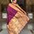 Wine elegant art silk woven saree with rich zari border