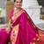 Magenta elegant art silk woven saree with rich zari border