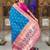 Sky blue elegant art silk woven saree with rich zari border